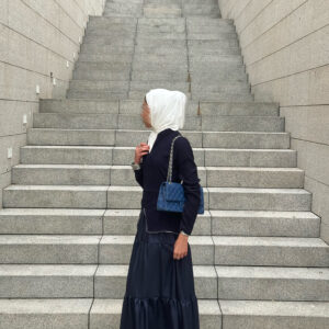 Alternative view of Navy kaftan