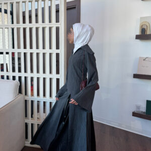 Alternative view of Kaftan with Leather Details