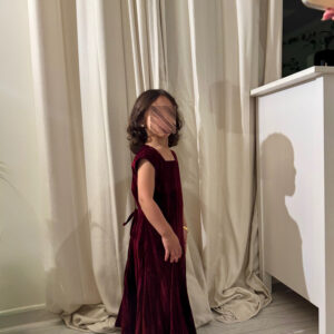 Alternative view of Velvet Burgundy (kids)